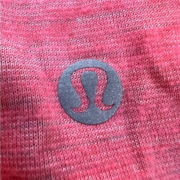 Lululemon Raceback Tank top Warm Coral Pleated Back Lightweight Casual Gym flowy - Picture 6 of 8